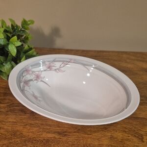 ROYAL DOULTON Vintage 1983 Fresh Flowers Mayfair Pattern Oval Serving Bowl